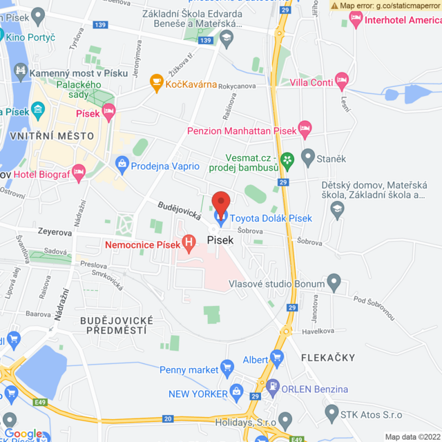Poloha Toyota Dolák Písek