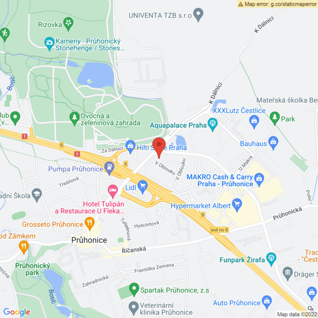 Poloha Tsusho Praha Průhonice